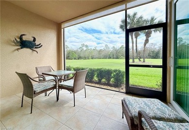 Hard-to-find FIRST-FLOOR 2BR + DEN / 2BA Veranda with garage in on Naples Heritage Golf and Country Club in Florida - for sale on GolfHomes.com, golf home, golf lot