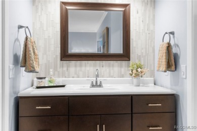 Welcome to this BEAUTIFULLY updated home nestled on the 18TH on Sugarmill Woods Golf and Country Club in Florida - for sale on GolfHomes.com, golf home, golf lot