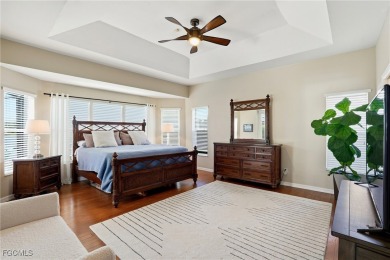 Savor endless, golden sunsets across the wide lake from this on Shell Point Golf Club in Florida - for sale on GolfHomes.com, golf home, golf lot