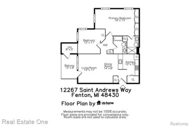 Remodeled in 2024, this entry level ranch style condo has no on Fenton Farms Golf Club in Michigan - for sale on GolfHomes.com, golf home, golf lot