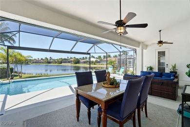 Savor endless, golden sunsets across the wide lake from this on Shell Point Golf Club in Florida - for sale on GolfHomes.com, golf home, golf lot