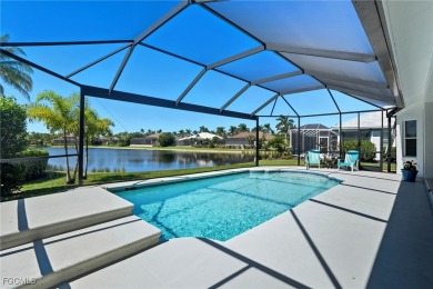 Savor endless, golden sunsets across the wide lake from this on Shell Point Golf Club in Florida - for sale on GolfHomes.com, golf home, golf lot