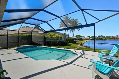Savor endless, golden sunsets across the wide lake from this on Shell Point Golf Club in Florida - for sale on GolfHomes.com, golf home, golf lot