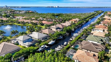 Savor endless, golden sunsets across the wide lake from this on Shell Point Golf Club in Florida - for sale on GolfHomes.com, golf home, golf lot