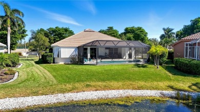 Savor endless, golden sunsets across the wide lake from this on Shell Point Golf Club in Florida - for sale on GolfHomes.com, golf home, golf lot
