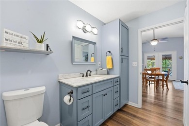 Price Improvement! Discover quiet lakefront living in this on Sugar Valley Lakes Golf Course in Kansas - for sale on GolfHomes.com, golf home, golf lot