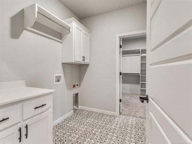 Step into effortless elegance with this better than new 3 year on Forest Ridge Golf Club in Oklahoma - for sale on GolfHomes.com, golf home, golf lot