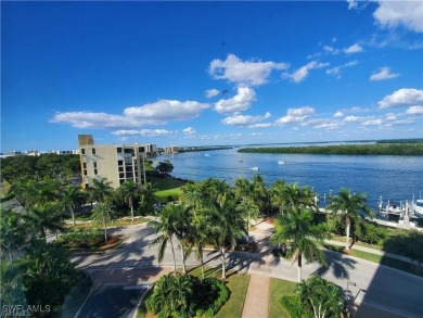 Experience bayfront living in this 6th-floor residence at on Fort Myers Beach and Golf Club in Florida - for sale on GolfHomes.com, golf home, golf lot