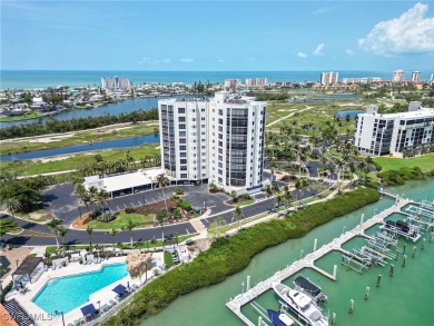 Experience bayfront living in this 6th-floor residence at on Fort Myers Beach and Golf Club in Florida - for sale on GolfHomes.com, golf home, golf lot