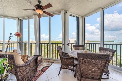 Experience bayfront living in this 6th-floor residence at on Fort Myers Beach and Golf Club in Florida - for sale on GolfHomes.com, golf home, golf lot