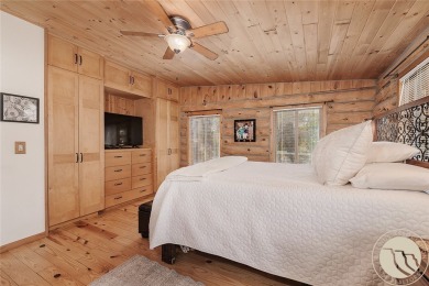 Escape to your own private sanctuary in this quaint log home on on The Briarwood in Montana - for sale on GolfHomes.com, golf home, golf lot