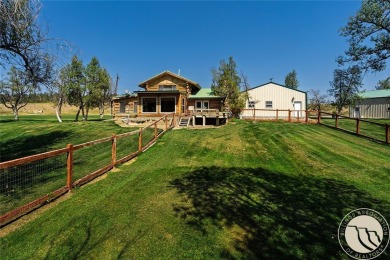 Escape to your own private sanctuary in this quaint log home on on The Briarwood in Montana - for sale on GolfHomes.com, golf home, golf lot