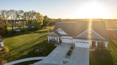 Newer ranch patio home with open floor plan and large patio on Bear Slide Golf Club in Indiana - for sale on GolfHomes.com, golf home, golf lot