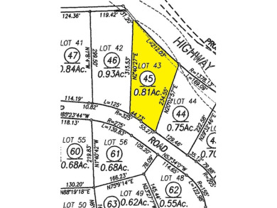 Lot 43 boasts a generous .80-acre expanse, ideal for crafting on Whitehawk Ranch Golf Club in California - for sale on GolfHomes.com, golf home, golf lot
