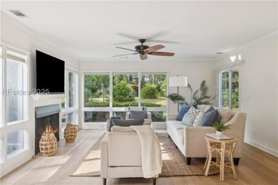 Sought-after and rarely available, this newly renovated end-unit on Dolphin Head Golf Club in South Carolina - for sale on GolfHomes.com, golf home, golf lot