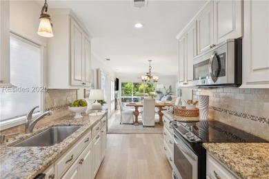 Sought-after and rarely available, this newly renovated end-unit on Dolphin Head Golf Club in South Carolina - for sale on GolfHomes.com, golf home, golf lot