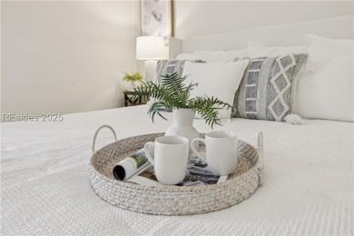 Sought-after and rarely available, this newly renovated end-unit on Dolphin Head Golf Club in South Carolina - for sale on GolfHomes.com, golf home, golf lot