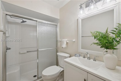 Sought-after and rarely available, this newly renovated end-unit on Dolphin Head Golf Club in South Carolina - for sale on GolfHomes.com, golf home, golf lot