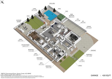 Amazing Queen Creek location! This rare Waterford model in the on Las Colinas Golf Club in Arizona - for sale on GolfHomes.com, golf home, golf lot