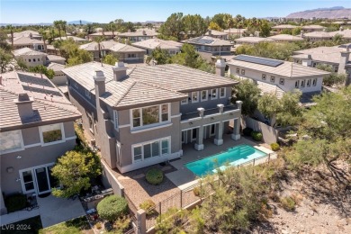 Guard-gated 2-story w/golf course frontage on the 9th fairway of on TPC Las Vegas in Nevada - for sale on GolfHomes.com, golf home, golf lot