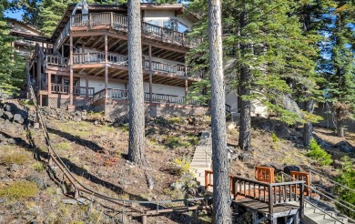This stunning lakefront home offers panoramic views of Lake on Lake Almanor Country Club in California - for sale on GolfHomes.com, golf home, golf lot