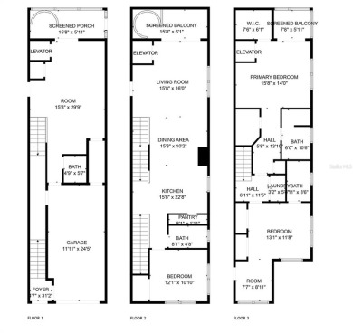 Discover a unique opportunity to acquire two adjoining tri-level on Baypoint Golf Club in Florida - for sale on GolfHomes.com, golf home, golf lot