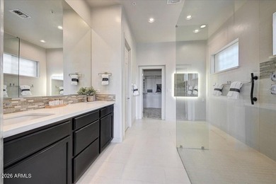 Nestled on a premium preserve lot in the gated community of on Legend Trail Golf Club in Arizona - for sale on GolfHomes.com, golf home, golf lot