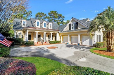 Serene Cottage Lake is the setting of this low country style on Belfair Golf Club in South Carolina - for sale on GolfHomes.com, golf home, golf lot