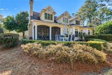 Serene Cottage Lake is the setting of this low country style on Belfair Golf Club in South Carolina - for sale on GolfHomes.com, golf home, golf lot