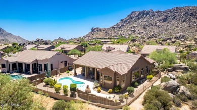 A truly exceptional home nestled on a peaceful cul-de-sac next on Troon Country Club in Arizona - for sale on GolfHomes.com, golf home, golf lot