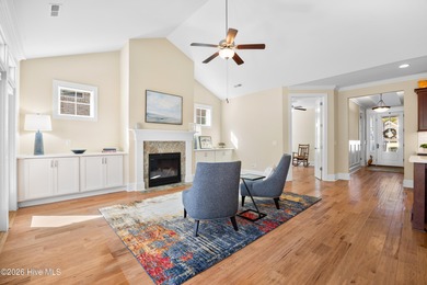 Discover this beautiful, low-maintenance patio home by Hagood on Compass Pointe Golf Course in North Carolina - for sale on GolfHomes.com, golf home, golf lot