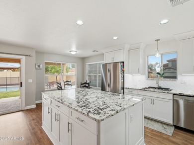 WELCOME HOME! This STUNNING, bright and open concept floor plan on Desert Sands Golf Course in Arizona - for sale on GolfHomes.com, golf home, golf lot