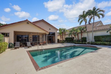 Stunning enlarged updated patio with screened in enclosure on Frenchmans Creek Country Club in Florida - for sale on GolfHomes.com, golf home, golf lot