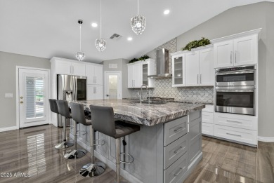 Experience resort-style living in this stunning PebbleCreek home on Tuscany Falls At Pebble Creek in Arizona - for sale on GolfHomes.com, golf home, golf lot