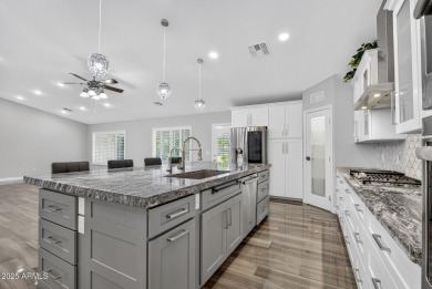 Experience resort-style living in this stunning PebbleCreek home on Tuscany Falls At Pebble Creek in Arizona - for sale on GolfHomes.com, golf home, golf lot