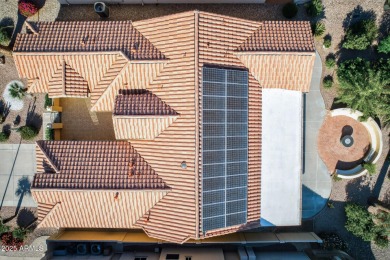 Experience resort-style living in this stunning PebbleCreek home on Tuscany Falls At Pebble Creek in Arizona - for sale on GolfHomes.com, golf home, golf lot