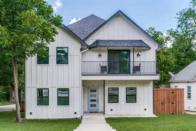 Stunning modern farmhouse on a prominent corner lot, backing to on Tenison Park Golf Club in Texas - for sale on GolfHomes.com, golf home, golf lot