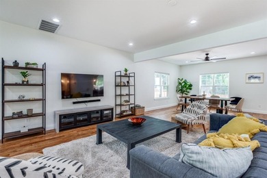 Stunning modern farmhouse on a prominent corner lot, backing to on Tenison Park Golf Club in Texas - for sale on GolfHomes.com, golf home, golf lot