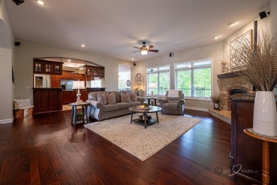 Stunning Contemporary Brick and Stone Ranch style home with on  in Illinois - for sale on GolfHomes.com, golf home, golf lot