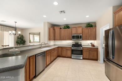 EXPLORE RESORT LIVING IN ARIZONA!! Classy Newport model, fully on Poston Butte Golf Club in Arizona - for sale on GolfHomes.com, golf home, golf lot