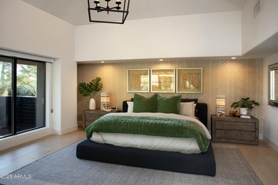 Frank Lloyd Wright inspired home built by Salcito and on Desert Highlands Golf Club in Arizona - for sale on GolfHomes.com, golf home, golf lot