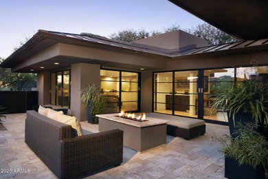 Frank Lloyd Wright inspired home built by Salcito and on Desert Highlands Golf Club in Arizona - for sale on GolfHomes.com, golf home, golf lot