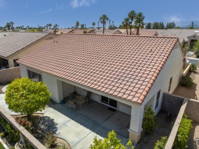 ST CROIX floor plan with hobby room & golf cart garage , new A/C on Mountain Vista Golf Course At Sun City Palm Desert in California - for sale on GolfHomes.com, golf home, golf lot