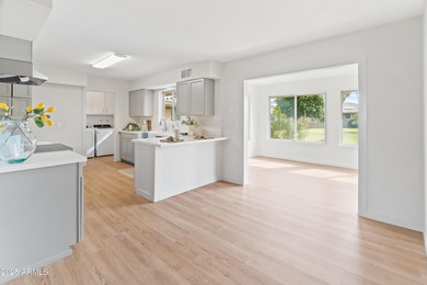 Fresh, bright and updated, this 2BD/2BA Gemini home in Sun City on Sun City Lakes West and East in Arizona - for sale on GolfHomes.com, golf home, golf lot