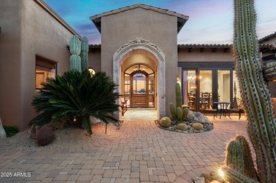 This single level Spanish estate with Desert Mountain Golf on Desert Mountain Golf Club - Renegade Course in Arizona - for sale on GolfHomes.com, golf home, golf lot