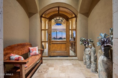 This single level Spanish estate with Desert Mountain Golf on Desert Mountain Golf Club - Renegade Course in Arizona - for sale on GolfHomes.com, golf home, golf lot