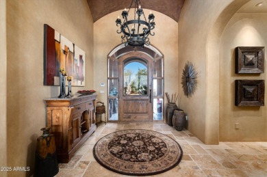 This single level Spanish estate with Desert Mountain Golf on Desert Mountain Golf Club - Renegade Course in Arizona - for sale on GolfHomes.com, golf home, golf lot