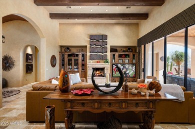 This single level Spanish estate with Desert Mountain Golf on Desert Mountain Golf Club - Renegade Course in Arizona - for sale on GolfHomes.com, golf home, golf lot