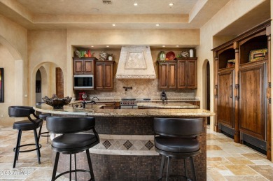 This single level Spanish estate with Desert Mountain Golf on Desert Mountain Golf Club - Renegade Course in Arizona - for sale on GolfHomes.com, golf home, golf lot