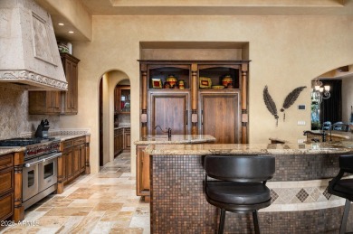 This single level Spanish estate with Desert Mountain Golf on Desert Mountain Golf Club - Renegade Course in Arizona - for sale on GolfHomes.com, golf home, golf lot